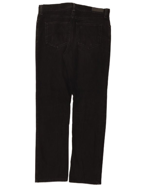 Męskie jeansy Marks & Spencer Regular Straight W34 L33 Czarne bawełniane