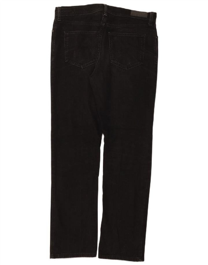 Męskie jeansy Marks & Spencer Regular Straight W34 L33 Czarne bawełniane