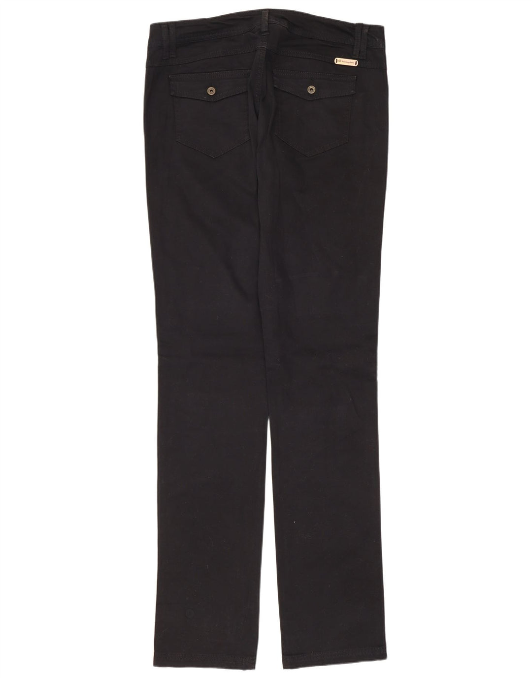 CHAMPION Damskie proste spodnie codzienne średnie W30 L34 Czarna bawełna