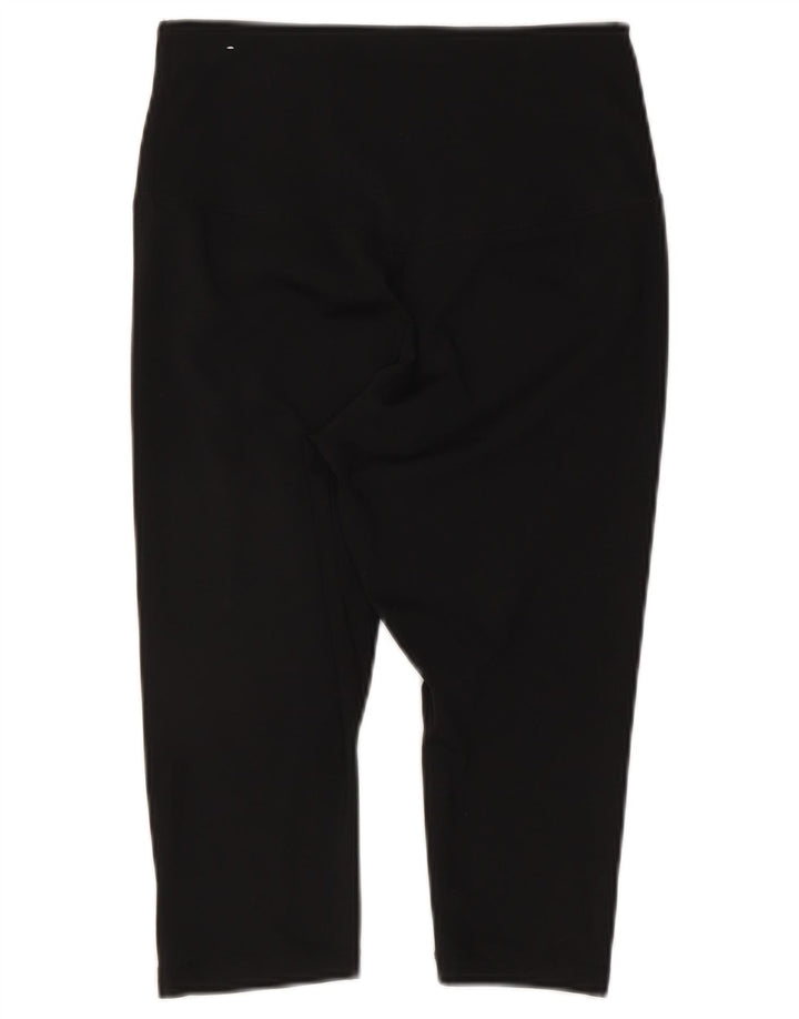 Damskie legginsy Nike Dri Fit Capri UK 12, średni czarny poliester