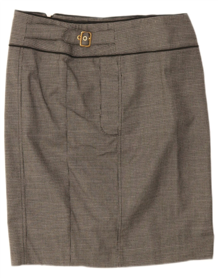 Spódnica damska Max & Co. UK 12 Medium W32 Szara bawełna w pepitkę