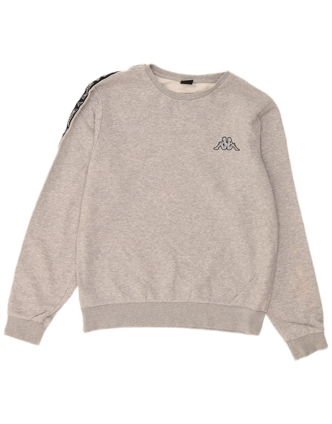 Męska bluza z grafiką KAPPA, duża, szara, bawełniana