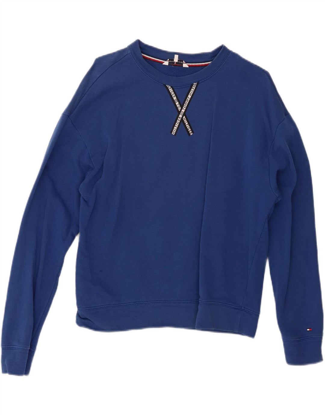 Damska bluza oversize Tommy Hilfiger UK 10 Small Blue