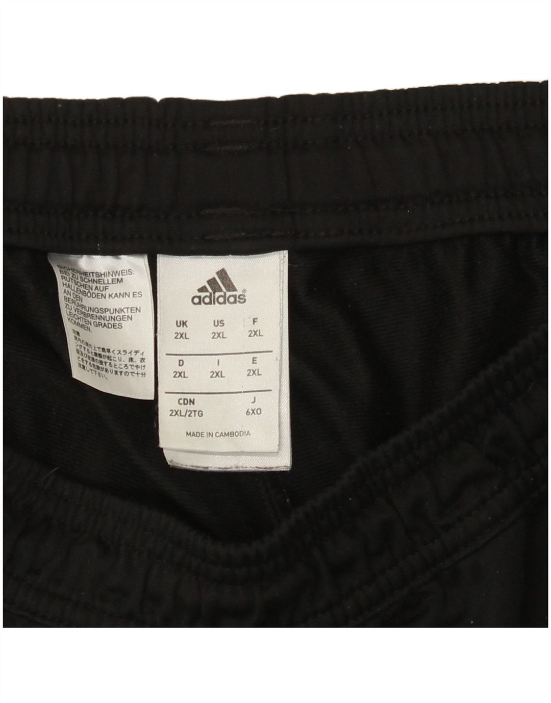 Męskie spodnie dresowe Adidas 2XL, czarny poliester