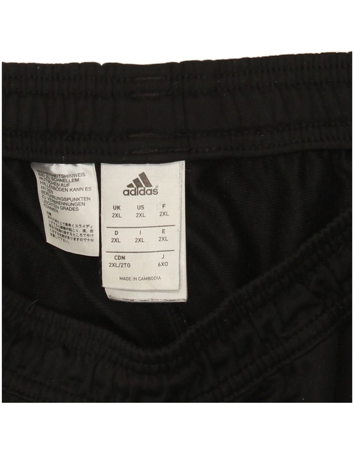 Męskie spodnie dresowe Adidas 2XL, czarny poliester