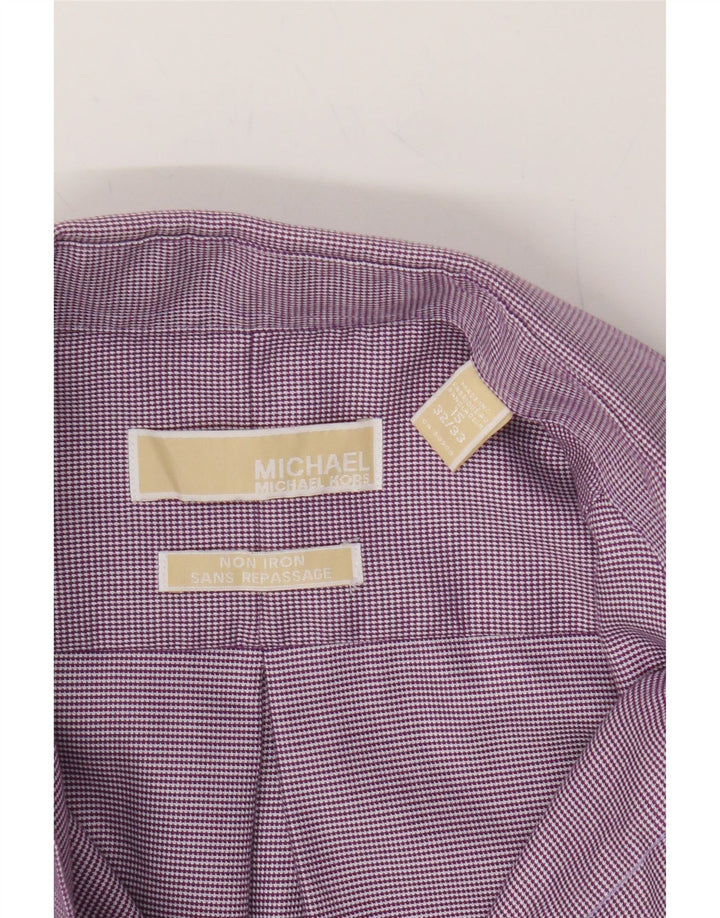 MICHAEL KORS Mens Shirt Size 15 Medium Purple Cotton Vintage Michael Kors and Second-Hand Michael Kors from Messina Hembry 