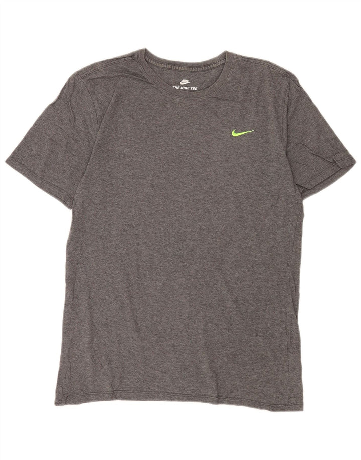T-shirt męski Nike, średnioszary, bawełniany