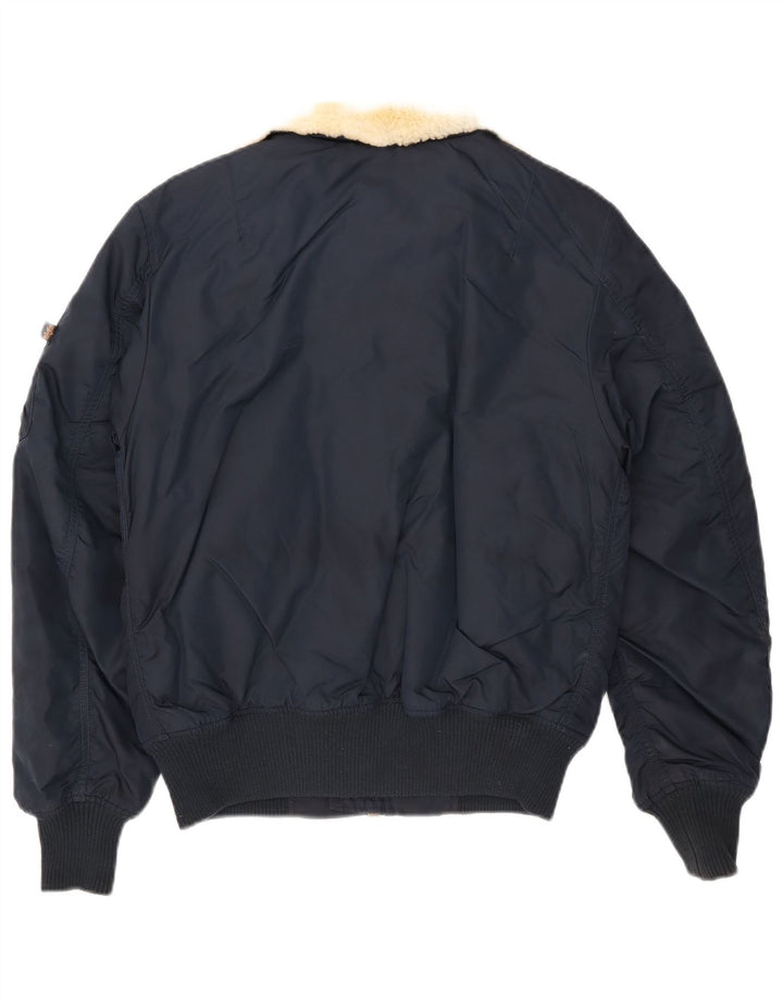 Męska kurtka bomber Alpha Industries UK 36, mała, granatowa, nylonowa
