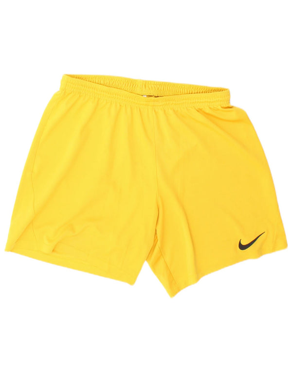 Męskie spodenki sportowe Nike Dri Fit, duże, żółte, poliestrowe