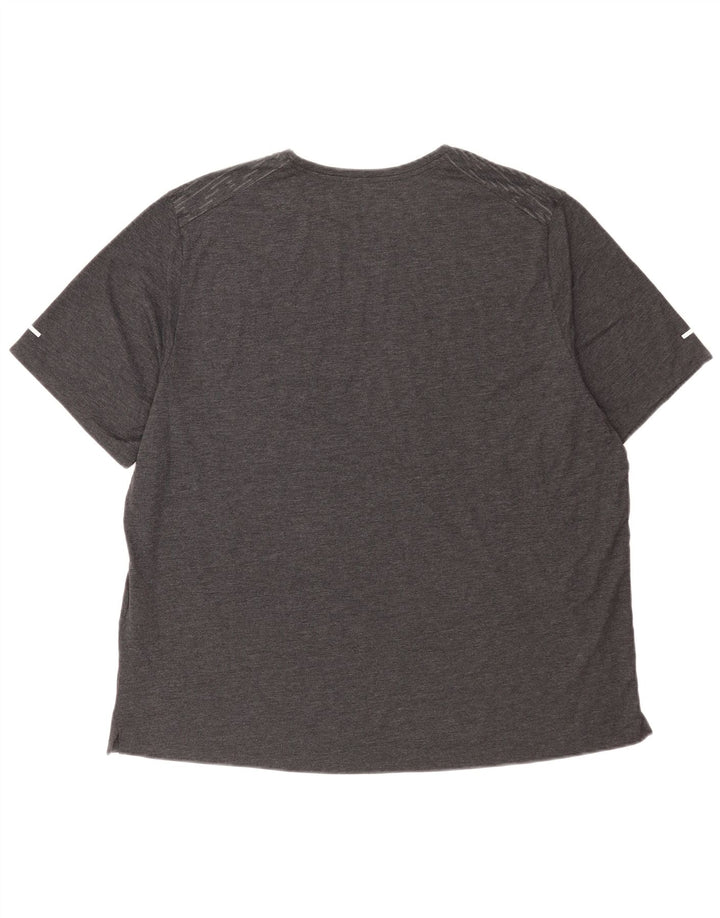 Męski T-shirt Nike Dri Fit Top 2XL Szary, geometryczny poliester