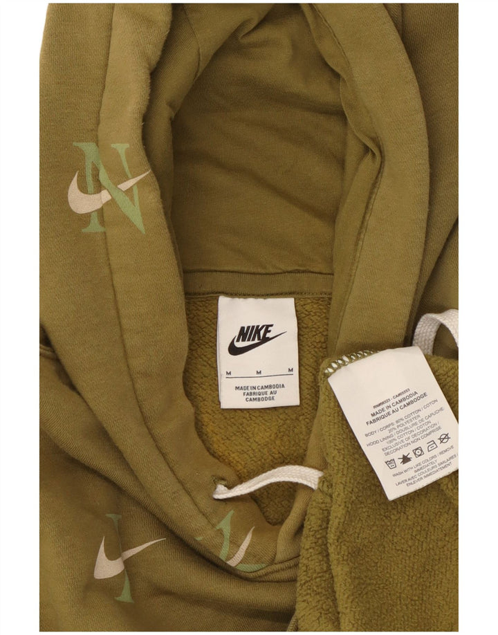 Męska bluza z kapturem Nike z grafiką, średnia, bawełniana khaki