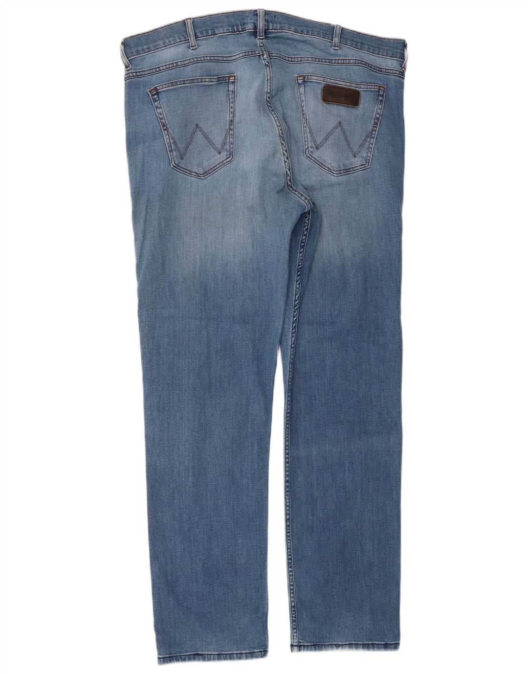 Wrangler Męskie Greensboro Straight Jeans W40 L32 Niebieskie bawełniane