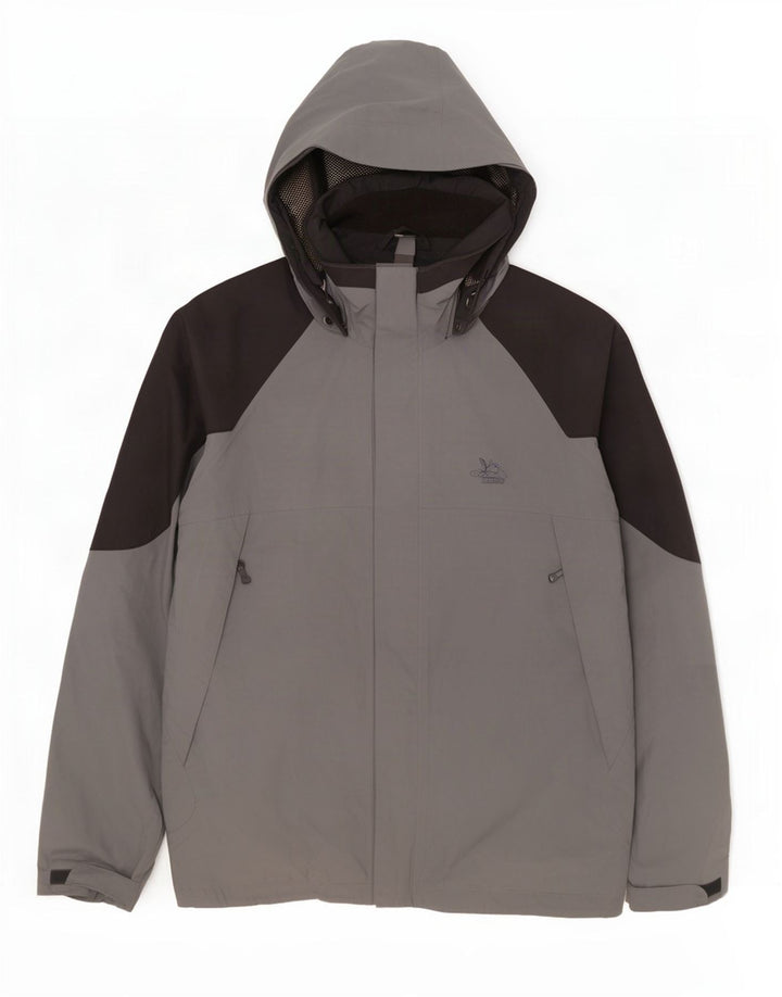 SALEWA Męska kurtka przeciwdeszczowa z kapturem UK 44 XL w kolorze szarym