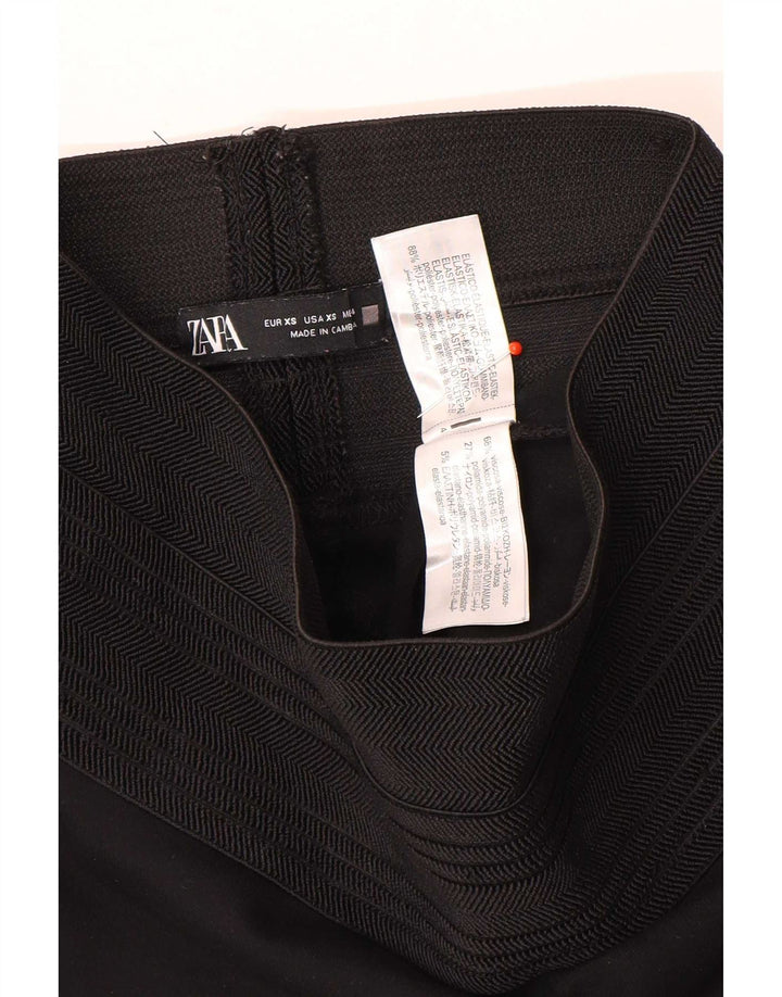 Legginsy damskie Zara UK 4 XS, czarne, poliestrowe