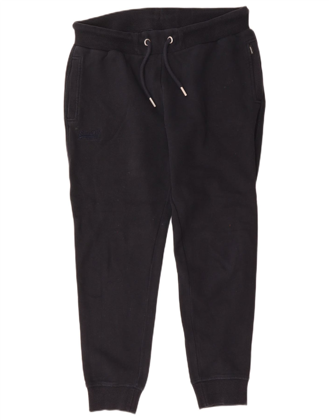 Damskie spodnie dresowe Superdry Joggers UK 16, duże, granatowe, poliestrowe