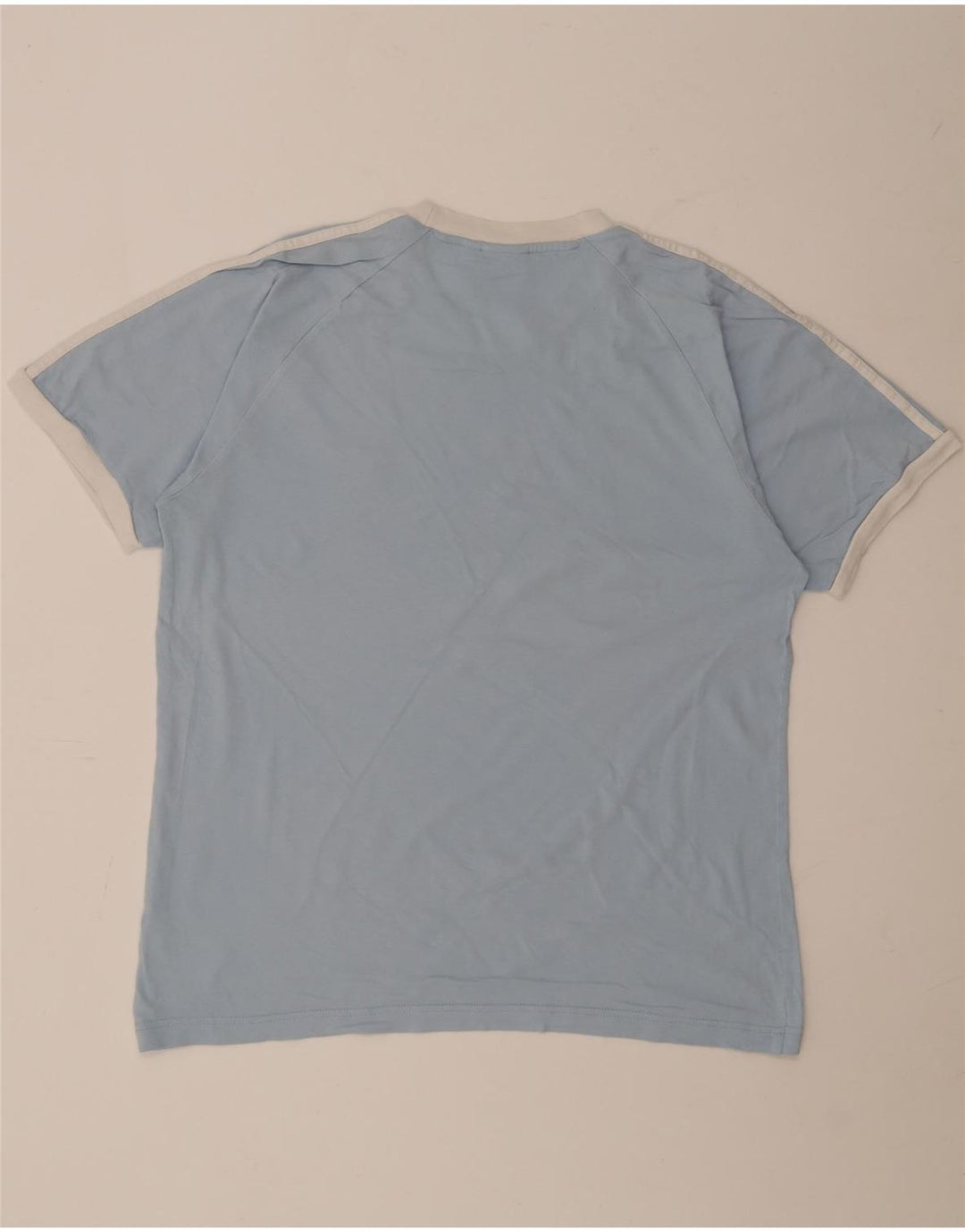 Adidas Męski T-shirt Top Duży Niebieski Bawełniany
