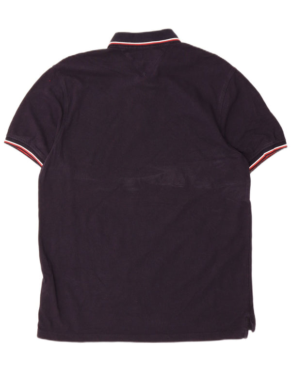 Męska koszulka polo Slim Fit Tommy Hilfiger 2XL, bawełniana w granatowe paski