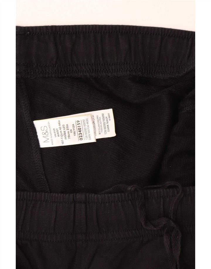 Męskie spodnie dresowe Marks & Spencer 2XL, czarne, bawełniane