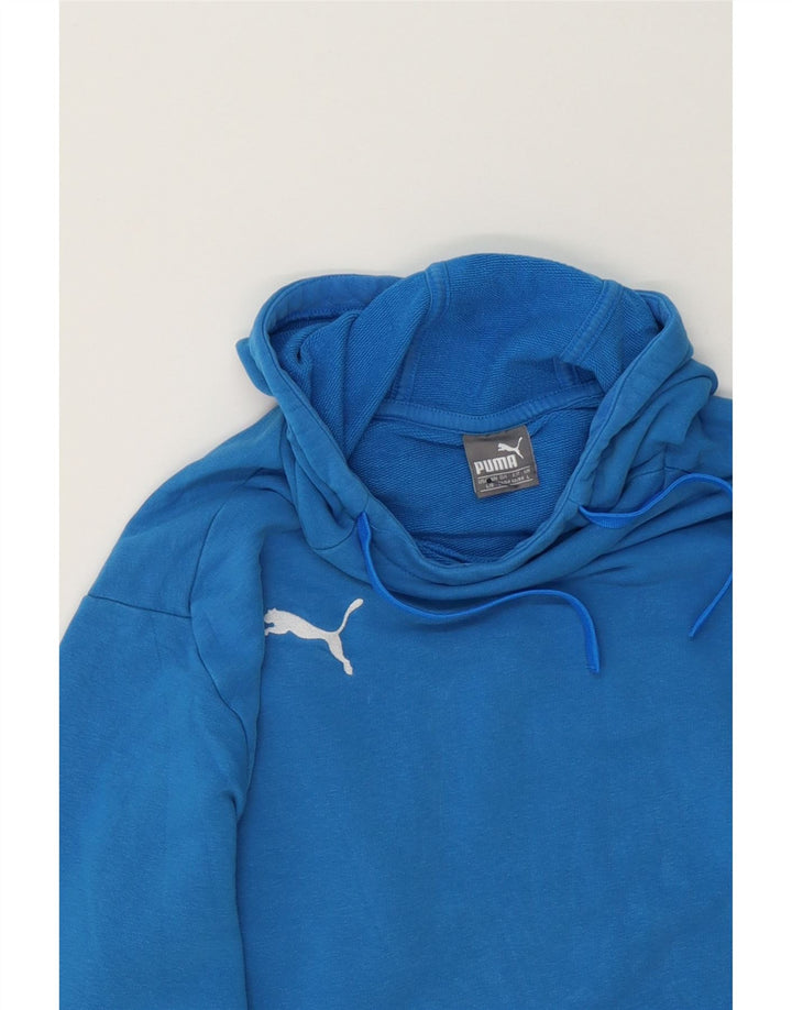 PUMA Mens Hoodie Jumper Large Blue Vintage Puma and Second-Hand Puma from Messina Hembry 