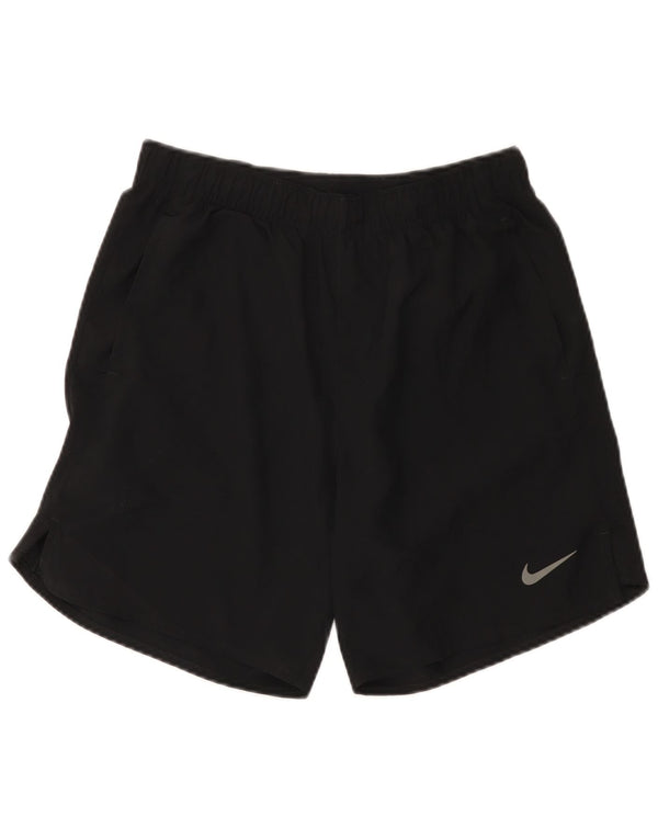 Damskie spodenki sportowe Nike Dri Fit UK 10, małe, czarne, poliestrowe