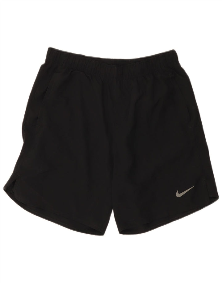 Damskie spodenki sportowe Nike Dri Fit UK 10, małe, czarne, poliestrowe