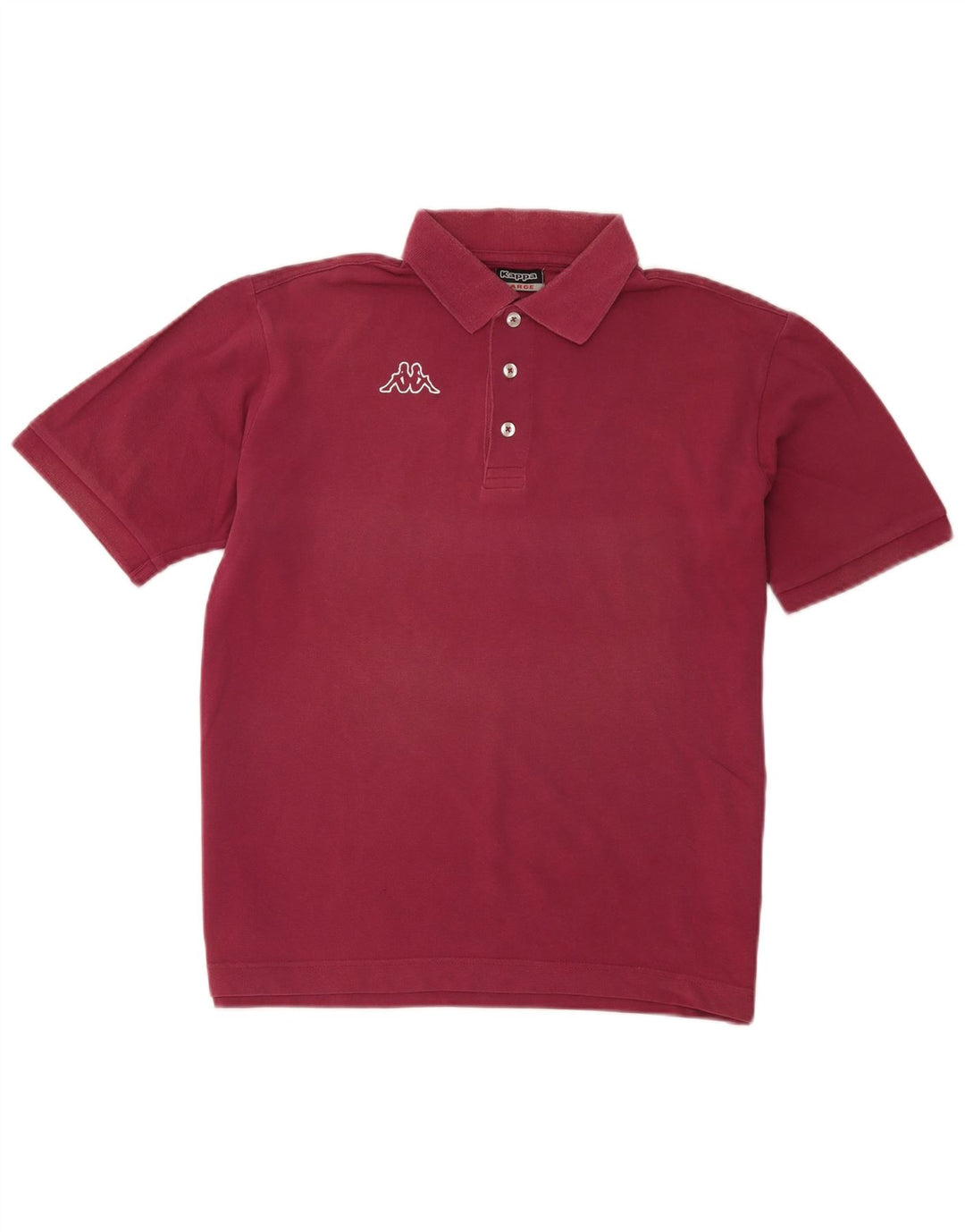Męska koszulka polo Kappa, duża, bordowa, bawełniana