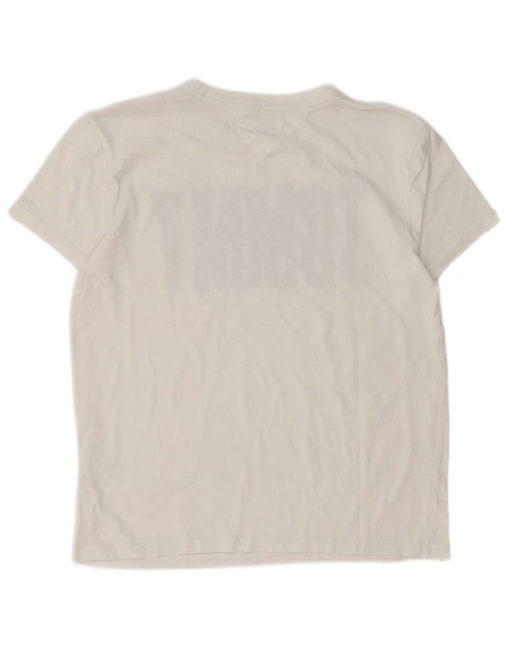 Męski T-shirt Tommy Hilfiger z grafiką, średni biały