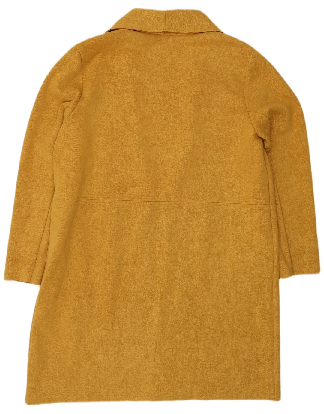 Damski, oversize'owy, otwarty płaszcz Zara UK 14, średni żółty poliester