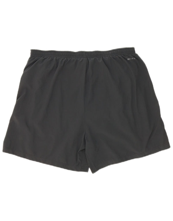 Męskie spodenki sportowe Nike Dri Fit, poliestrowe w kolorze średnioszarym