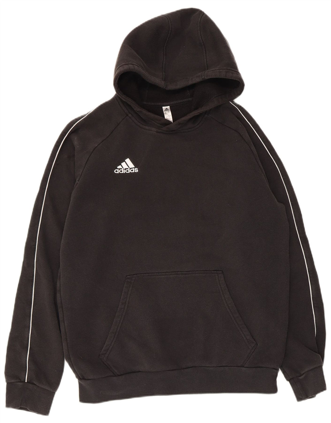 Męska bluza z kapturem Adidas, średnia czarna bawełna