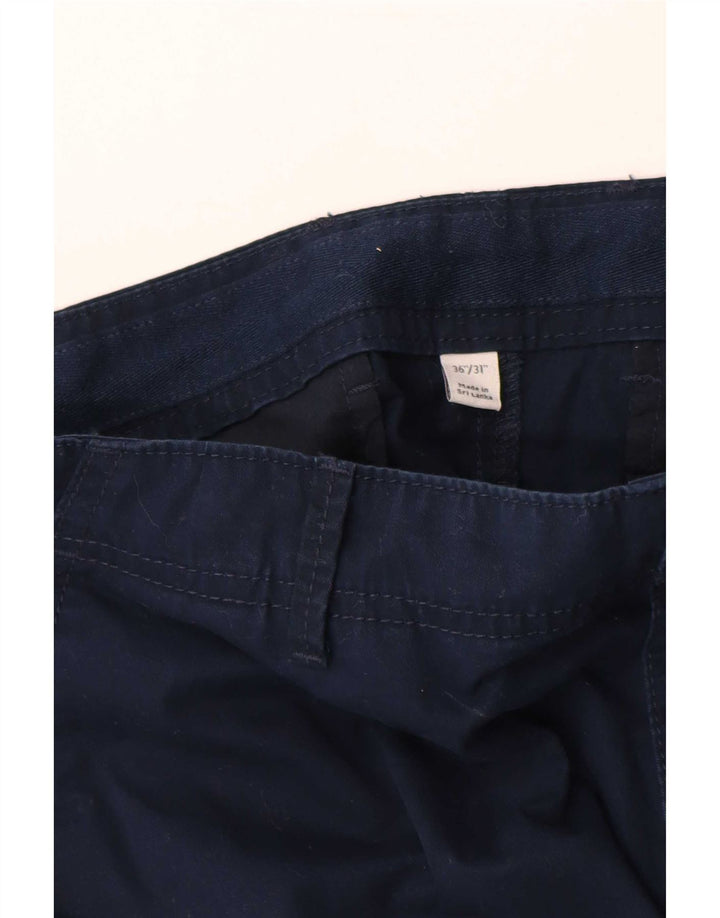 Marks & Spencer Męskie spodnie cargo W36 L31 Granatowe, bawełniane