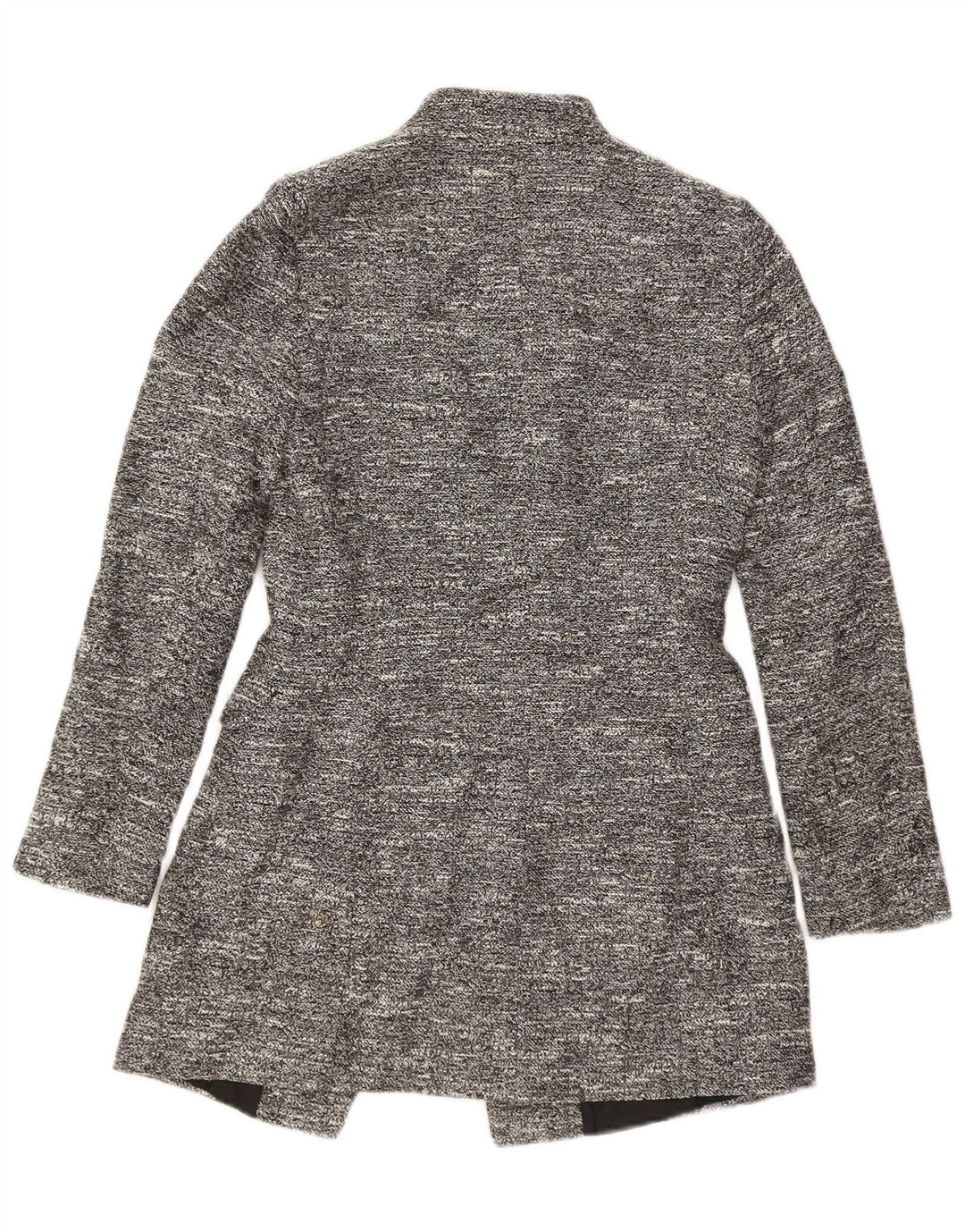 ZARA Womens Overcoat UK 10 Small Grey Flecked