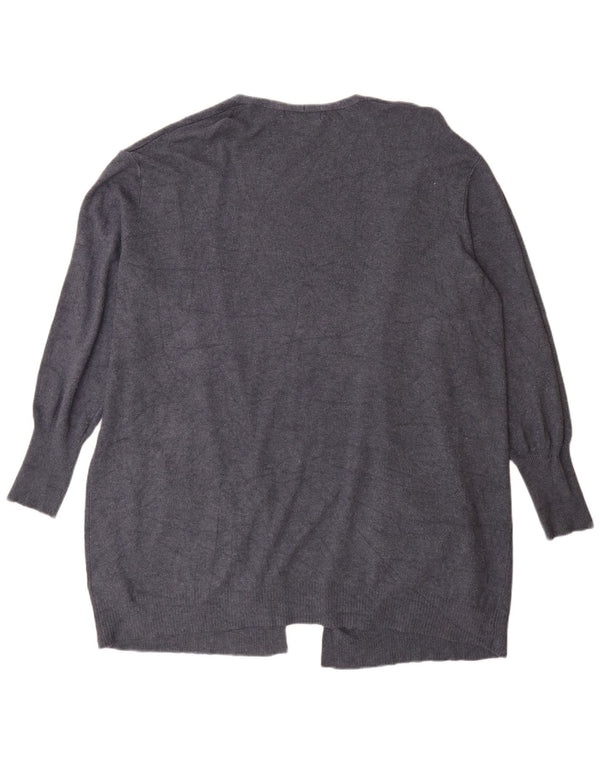 Marks & Spencer Womens Longline Cardigan Sweater UK 18 XL Navy Blue
