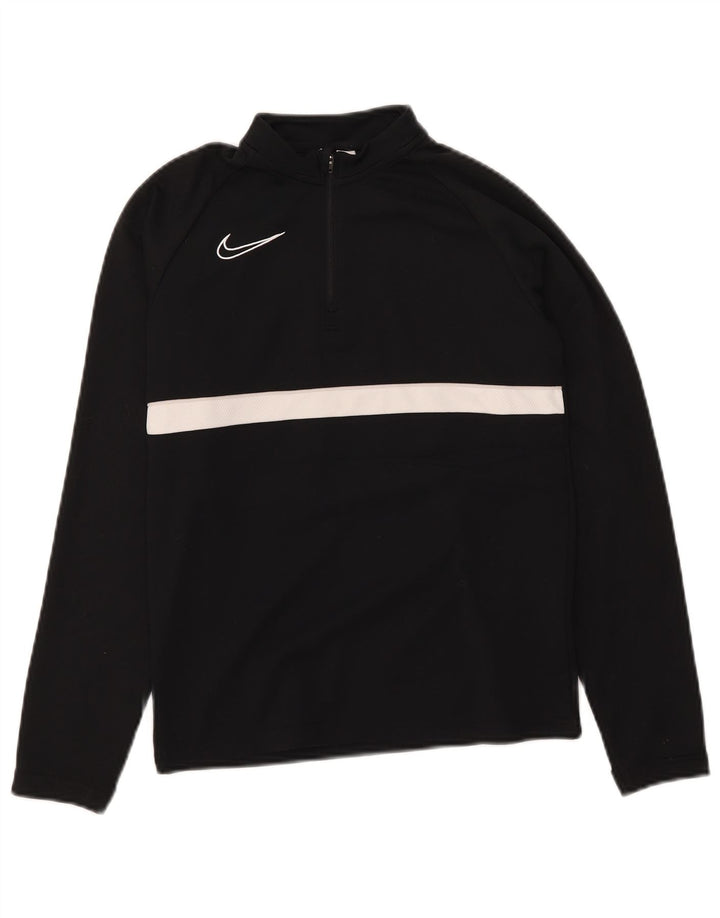 Chłopięcy dres Nike Dri Fit z pulowerem 10-11 lat, średni czarny