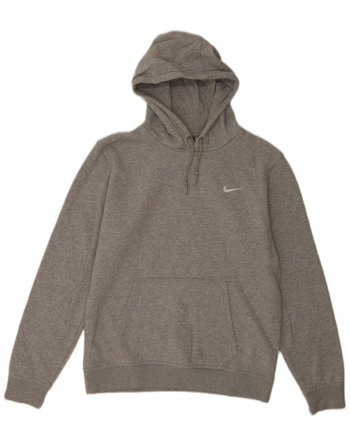 Męski sweter z kapturem Nike, średnioszary, bawełniany