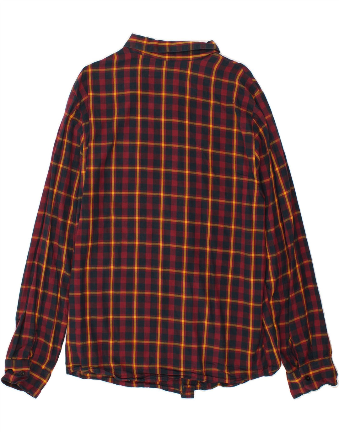 VOLCOM Boys Shirt 15-16 Years XL Navy Blue Check Cotton Vintage Volcom and Second-Hand Volcom from Messina Hembry 