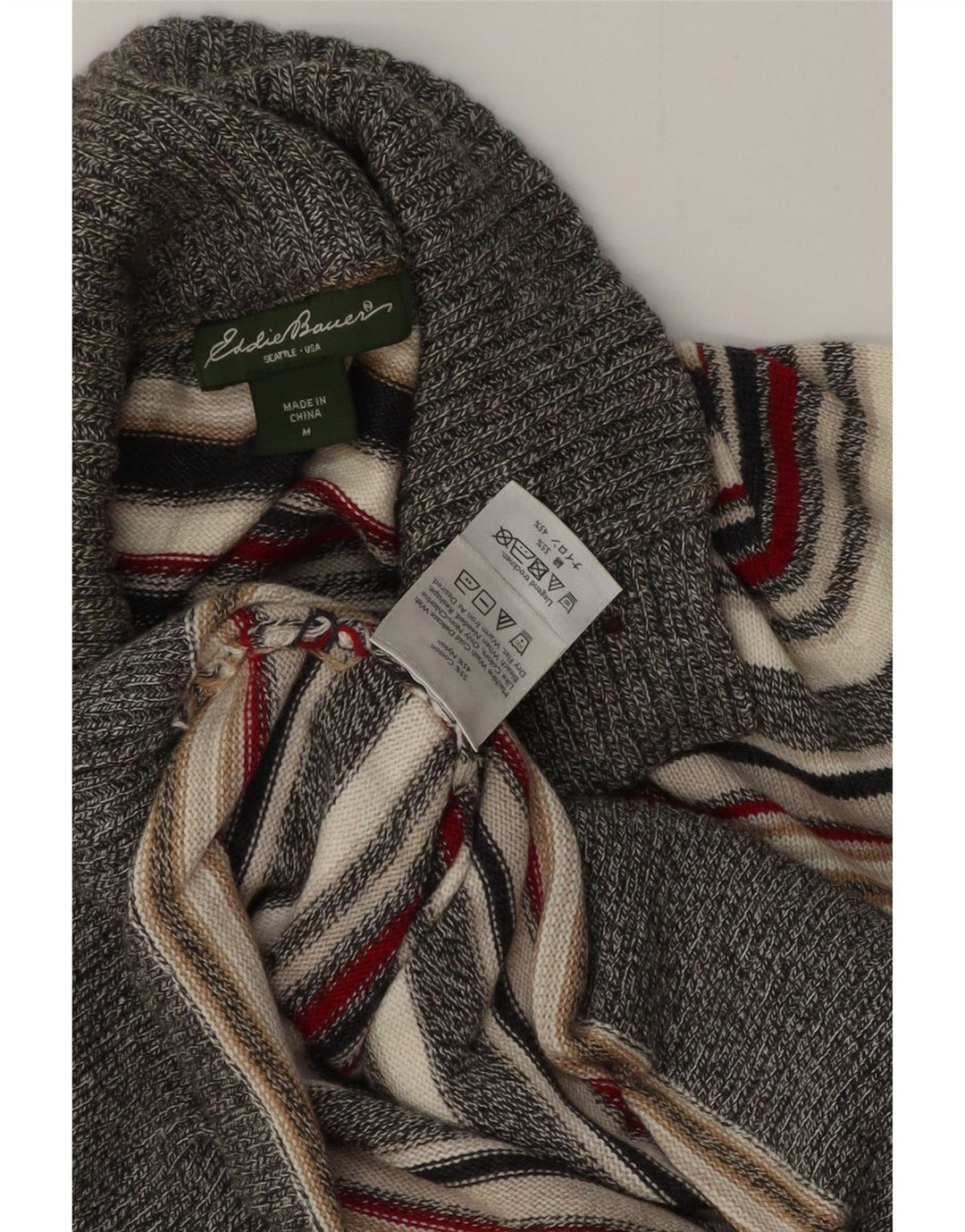 Damski sweter zapinany na guziki Eddie Bauer UK 14 Średni wielobarwny