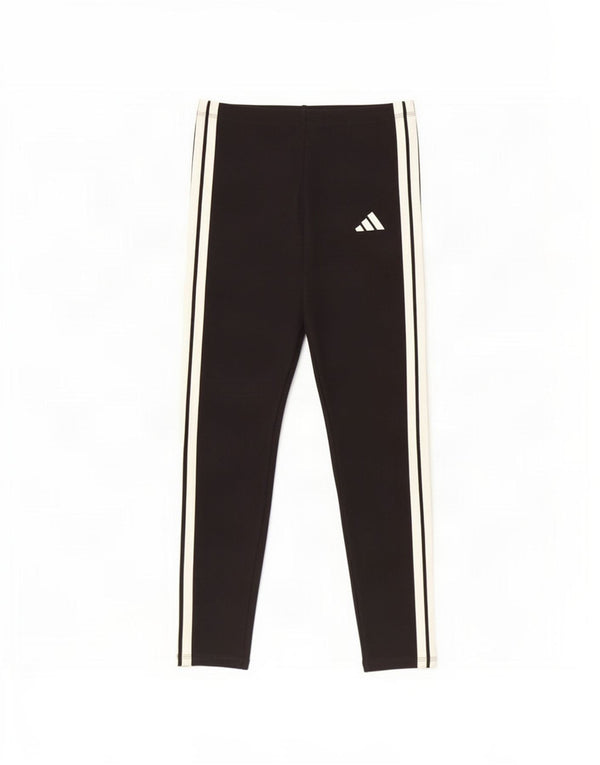 Damskie legginsy Adidas Crop UK 12/14 Średnia czarna bawełna