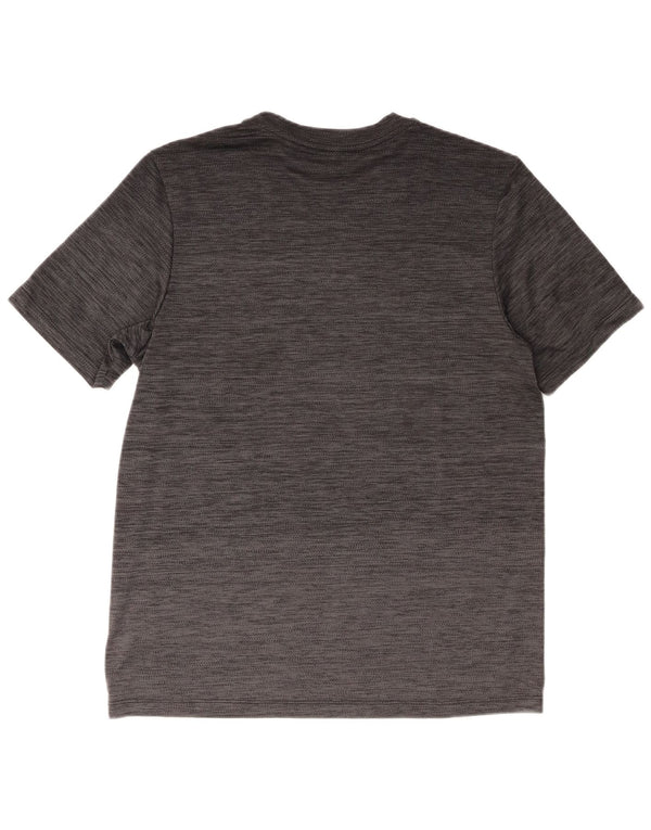 Adidas Męski T-shirt Top Średni Szary Nakrapiany Poliester