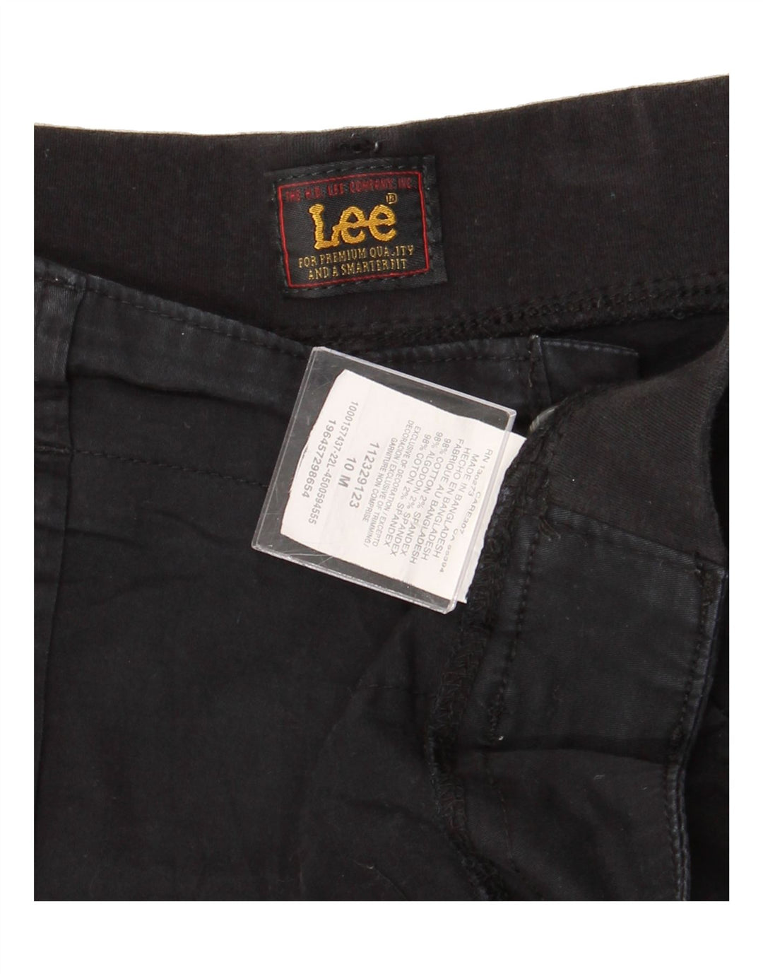 LEE Womens Cargo Shorts US 10 Large W30  Black Cotton Vintage Lee and Second-Hand Lee from Messina Hembry 