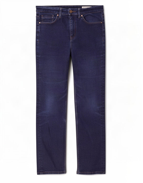Marks & Spencer Damskie Sienna Straight Jeans UK 12 Medium W30 L28 Granatowe