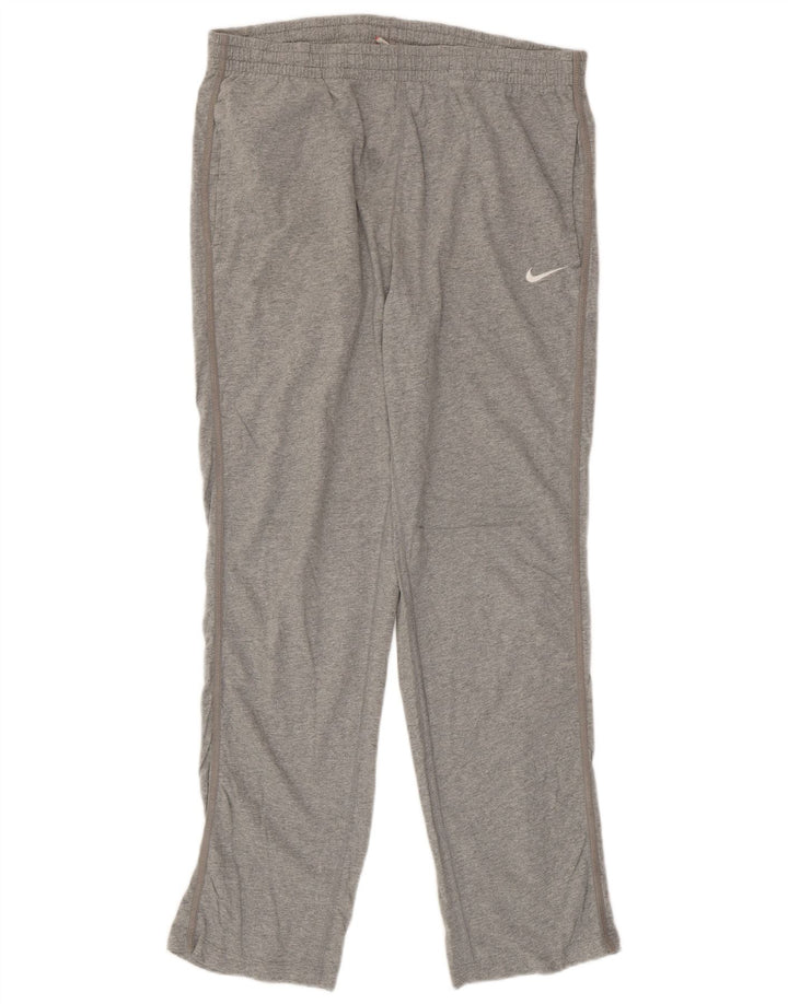Męskie spodnie dresowe NIKE, duże, szare, bawełniane
