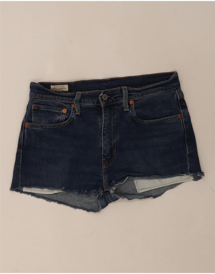 Damskie spodenki jeansowe Levi's 512 W32 Średnioniebieskie bawełniane