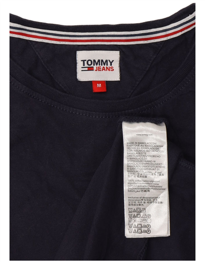 T-shirt damski TOMMY HILFIGER Top UK 14 Średni granatowy, bawełniany
