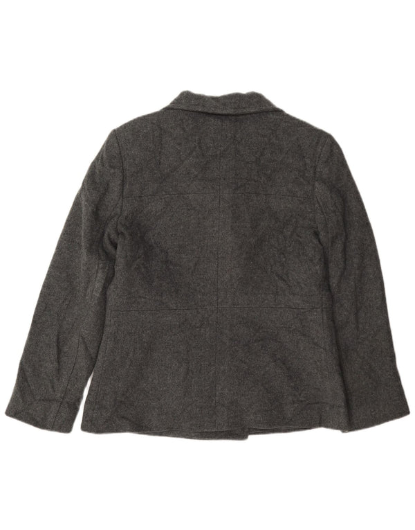Płaszcz damski Hobbs Pea Coat UK 12 Średni szary wełniany