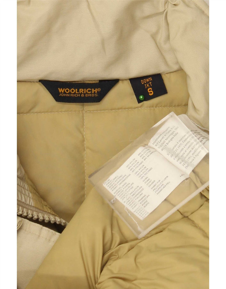 Damski płaszcz oversize Woolrich UK 10 Small Beżowy Nylon