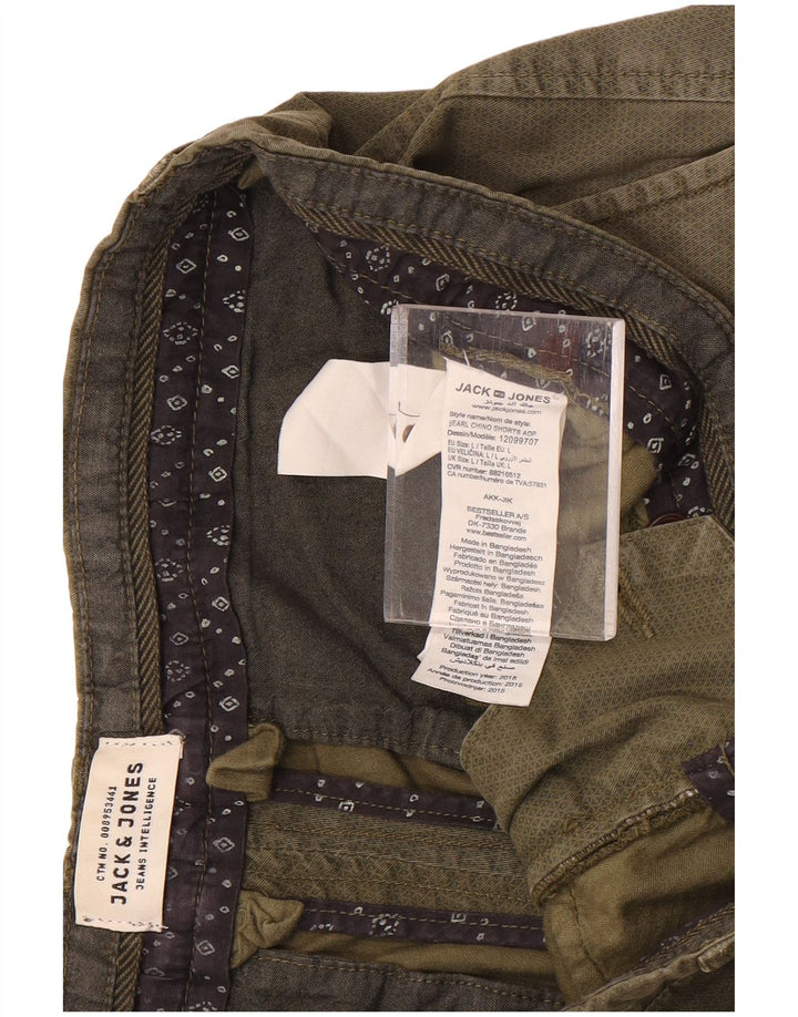 Męskie spodenki chino Jack & Jones, duże, W34, bawełna khaki