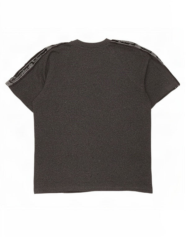 Męski T-shirt Champion z grafiką, top XL, szara, nakrapiana bawełna