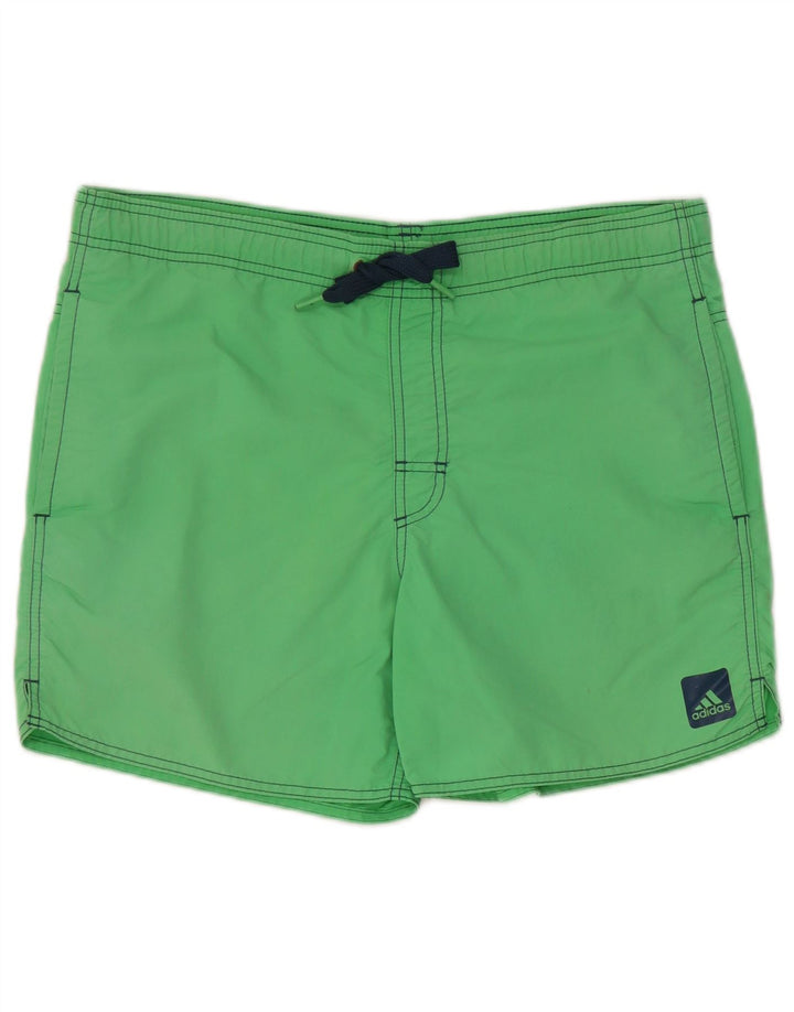 Męskie spodenki kąpielowe Adidas, małe, zielone, nylonowe