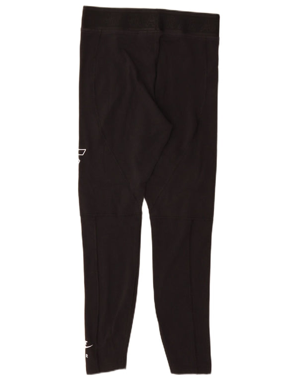Damskie legginsy Nike Graphic UK 12, średnie czarne, bawełniane